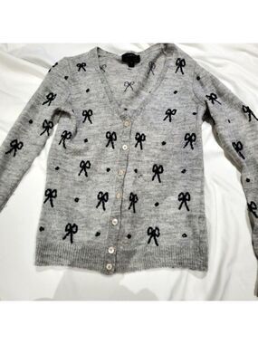 JCREW Alpaca Blend Ribbon Cardigan Small